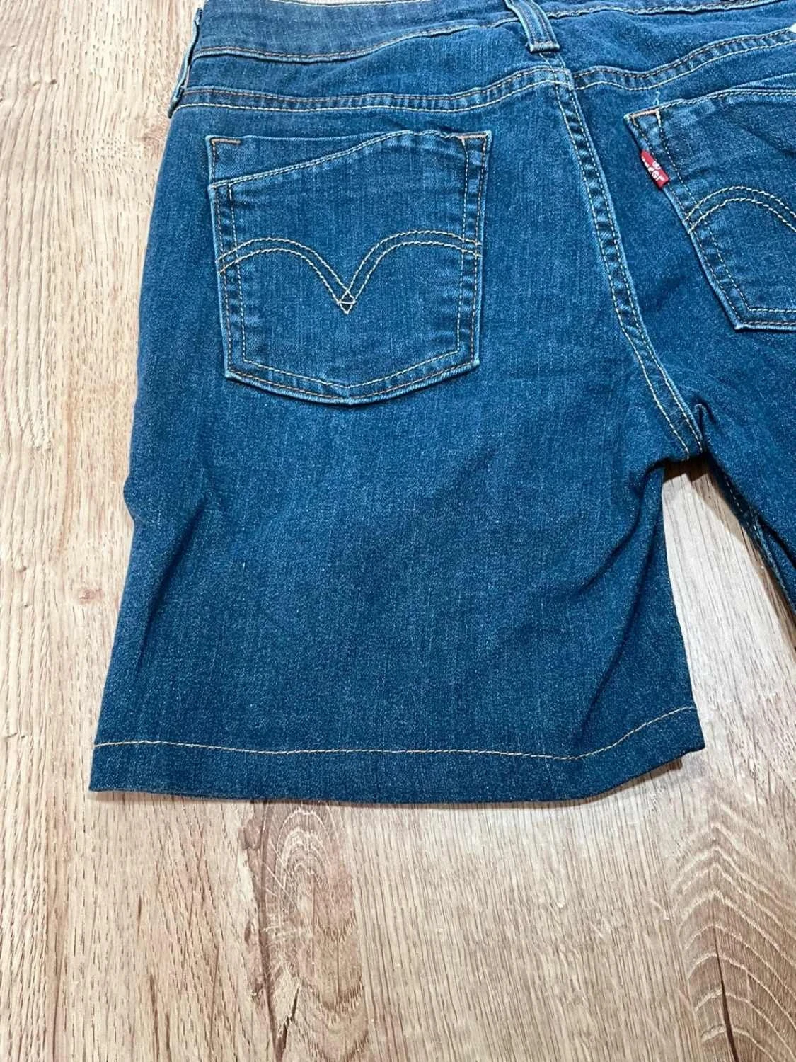 Short Levi's 4 - W27 femme 99% Coton Bleu foncé Slv007 – photo 7